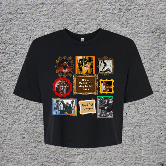 Gallery Wall Cropped Ladies Tee